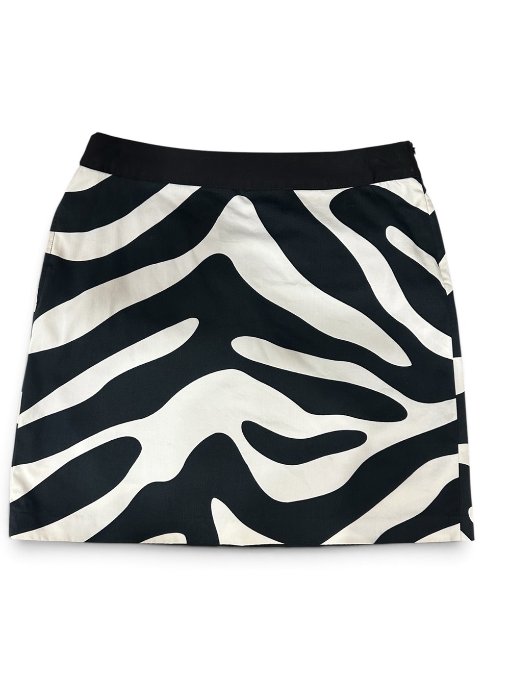 Fairway & Greene Black and White Zebra-Print Golf Skort